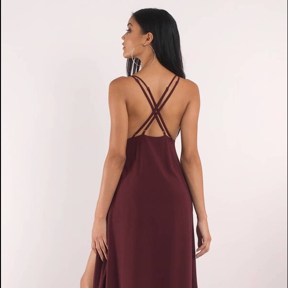 TOBI RAELYN SLIT PROM MAXI DRESS - Picture 2 of 2